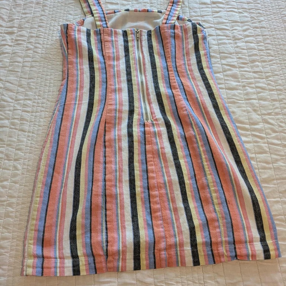 Forever 21 Multicolor Striped Dress Y2K - Picture 4 of 8